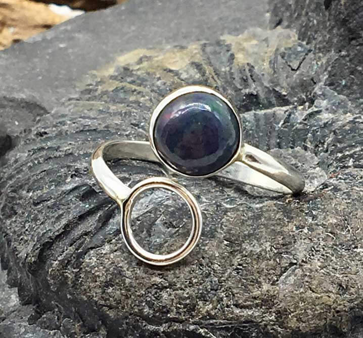 Bague argent et opale online